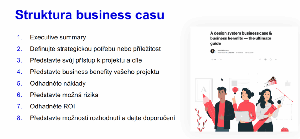 struktura business casu, Zdroj: Matěj Káninský 2025